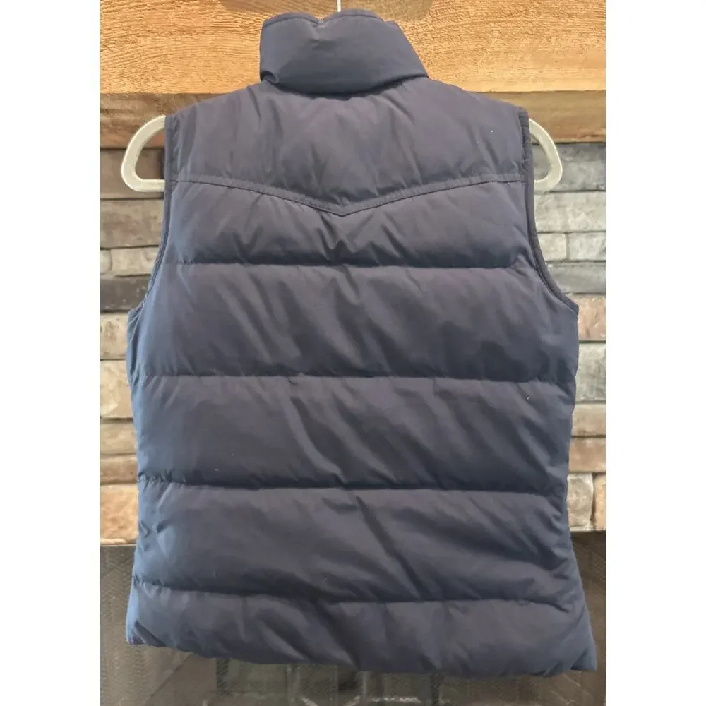 Women’s LAUREN Ralph Lauren Reversible Plaid / Blue Puffer Vest Size S *D6